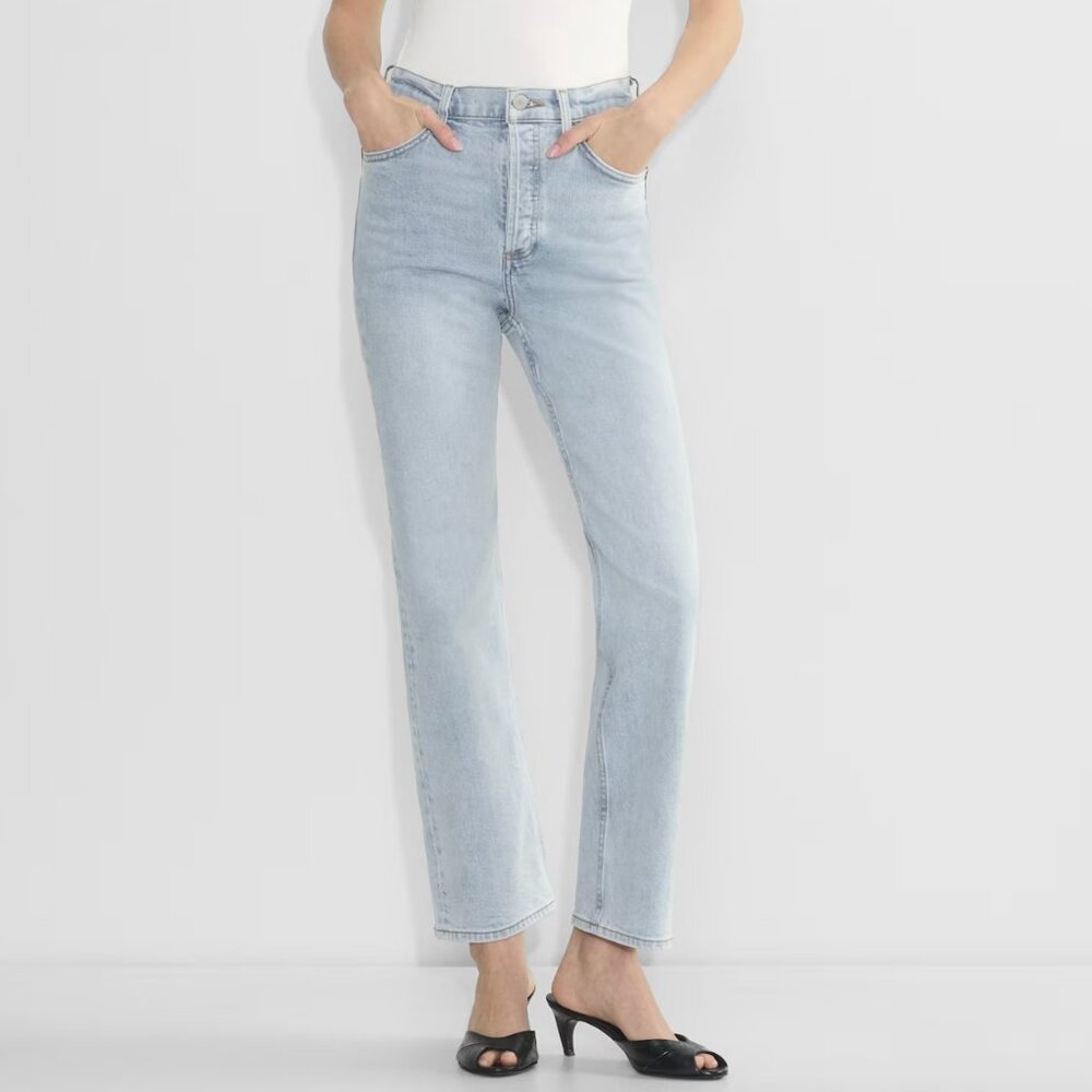 Aritzia Denim Forum Straight Leg Jeans - light wash